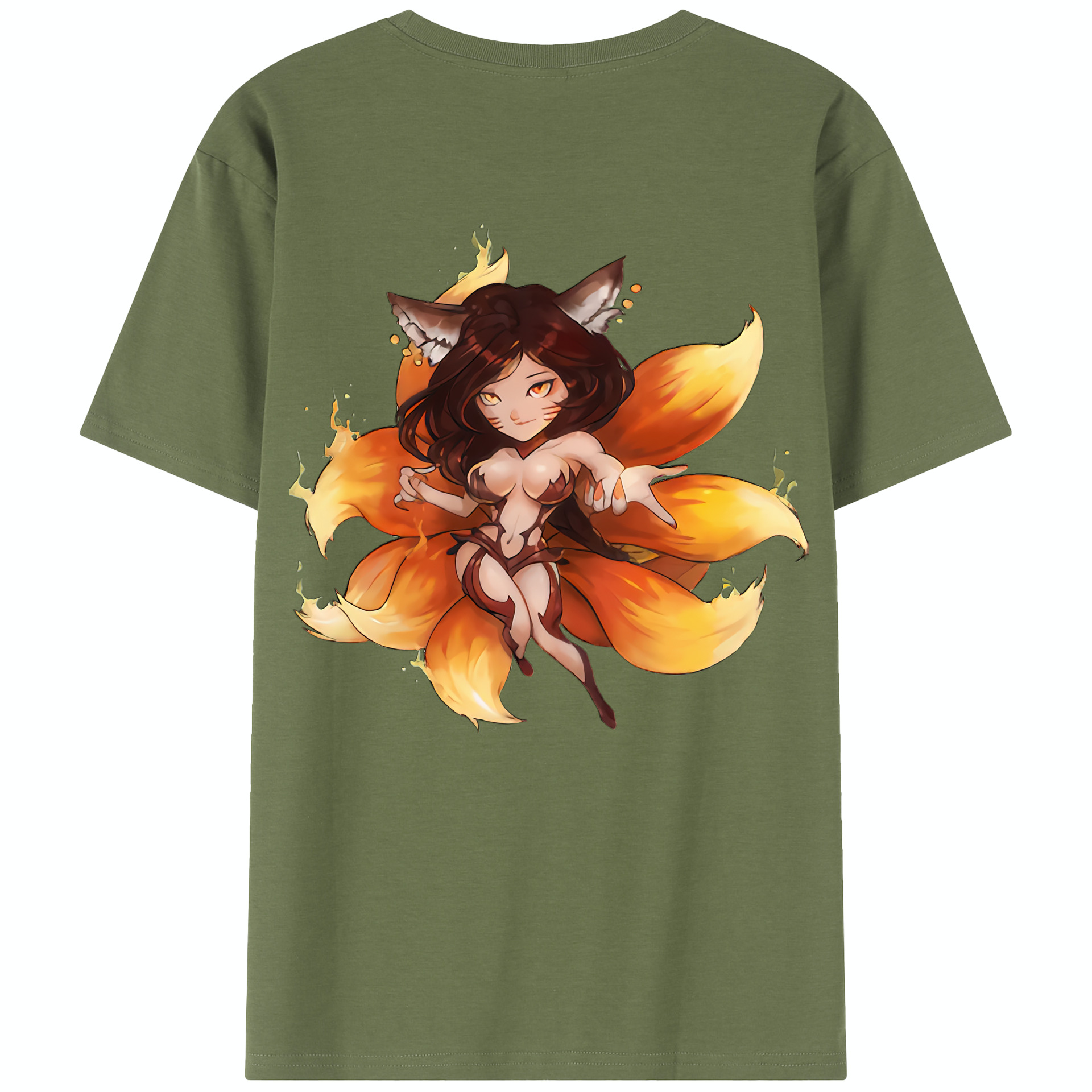リーグ・オブ・レジェンド League of Legends LOL 綿100％半袖Tシャツ（背面プリント）